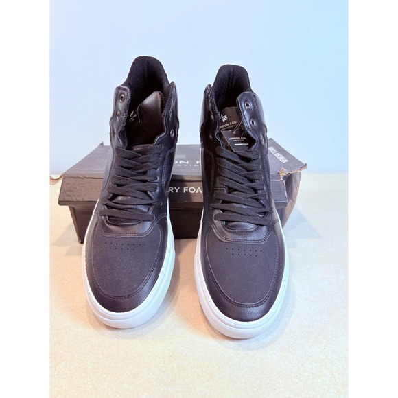 London Fog High Top Sneakers Black Casual Fashion Sneakers Menswear - Picture 4 of 8